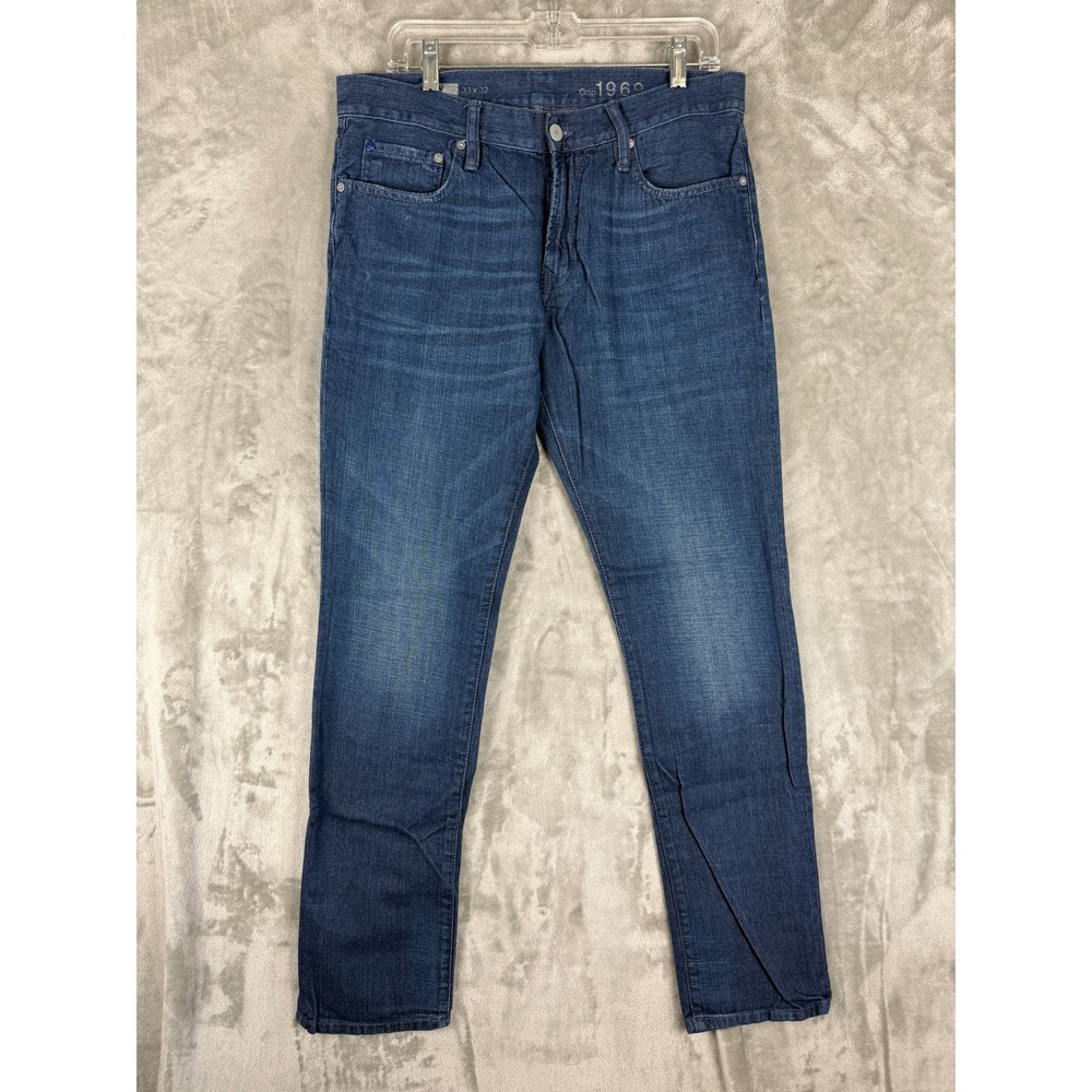 GAP 1969 Skinny Fit Blue Wash Denim Jeans Mens Size 33x32